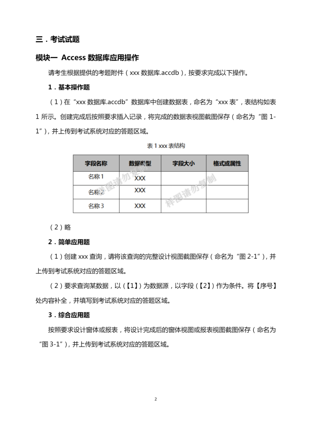 软件与应用技术：2025年春考技能软件与应用技术类专业考试样题